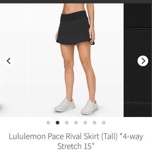 Lululemon Pace Rival Skirt (Tall)